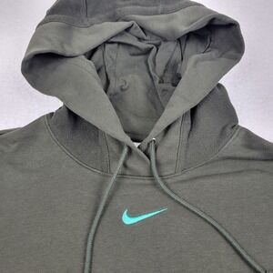 Nike Everyday Modern Fleece Hoodie Womens Small S Sequoia Green DQ6165-355